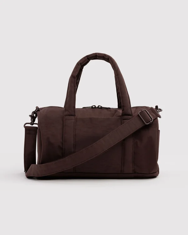 Nylon Duffle Bag - Coffee - Size: OS