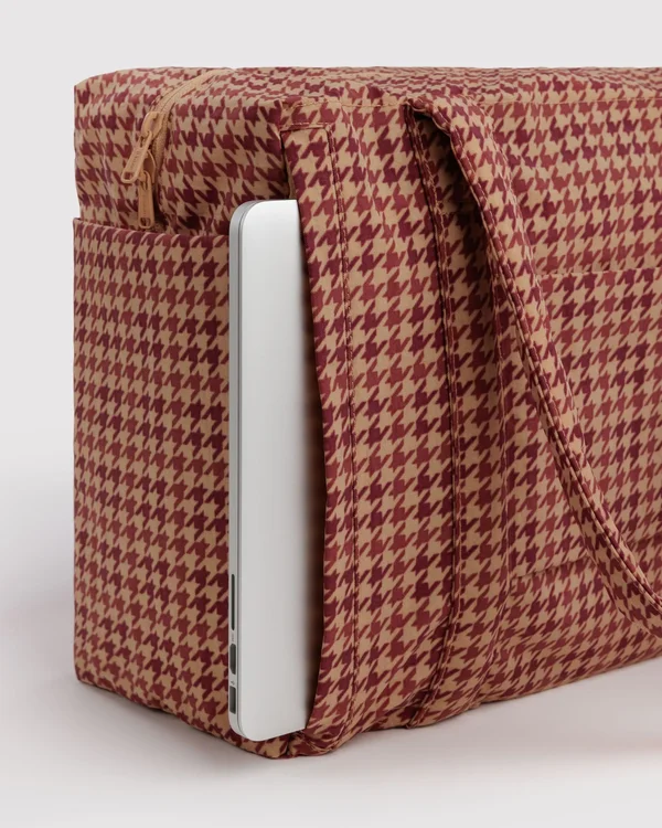 Small Cloud Carry-On - Tan Houndstooth - Size: OS