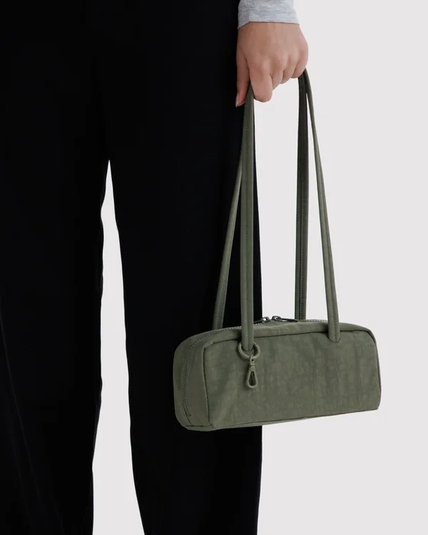 Small Nylon Bowler Bag - Caper - Size: OS