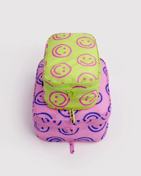 Packing Cube Set - Bright Happy Mix - Material: ripstop-nylon