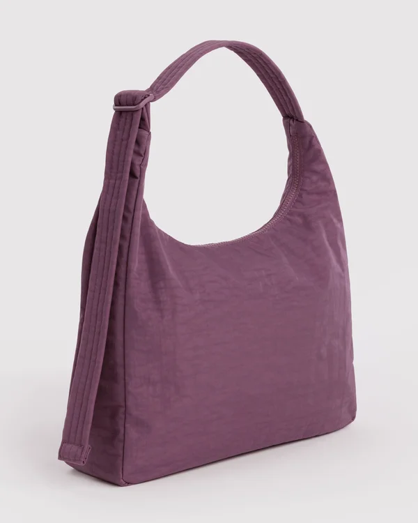 Nylon Shoulder Bag - Wild Plum - Size: OS
