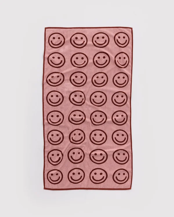 Bath Towel - Blush Happy - Material: organic-cotton