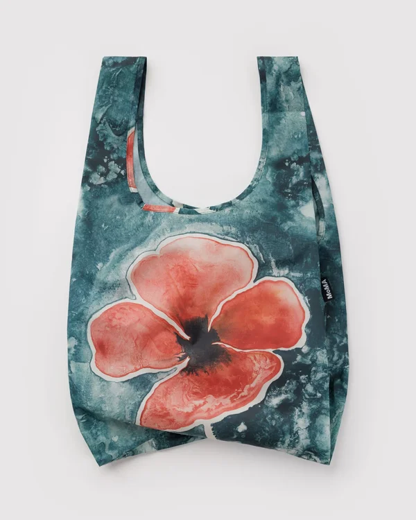 Standard Baggu - Poppy Ruth Asawa - Material: ripstop-nylon