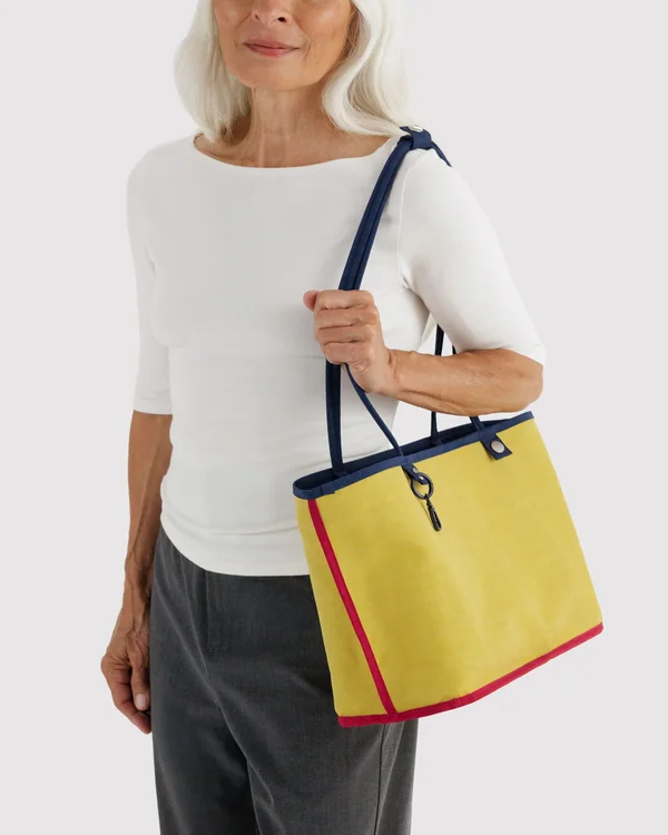 Medium Nylon Reversible Tote - Navy Mix - Material: heavyweight-nylon